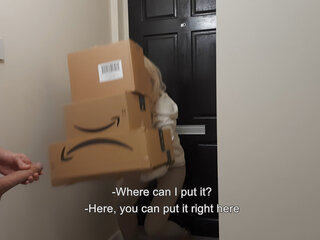 Amazon Delivery lassie Couldn't Resist Naked Jerking off | xHamster