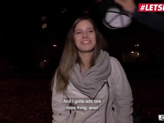 LETSDOEIT - Bootylicious German street girl Picked up to Ride pecker
