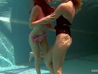 Olla Oglaebina & Irina Russaka marvellous Teens Underwater.