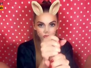Snapchat POV Oil Jerk OFF | Swallow Cum | sedusive Bunny