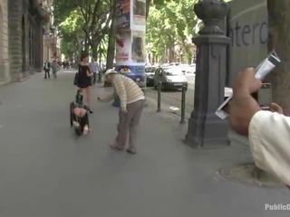 Great Young schoolgirl being abused In Public