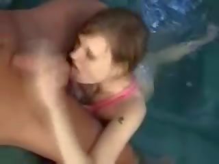 Smashing marvellous czech teen fucked at a pool by bitchyporn(dot)co