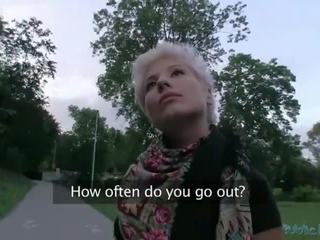 PublicAgent Blonde Czech deity Fucks on Street for Money NABLOG.org