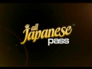 All Japanese Pass: Sweet asian divinity gets pussy played at vibrator.
