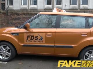 Fake Driving School Daddys young Ms Fails Her Test With Strict Busty adult Examiner